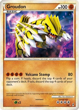 Groudon (Shiny) (SL4/95) - Call of Legends Holofoil - Shiny Holo Rare