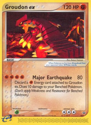 Groudon ex 2/40 - Nintendo Black Star Promos Holofoil