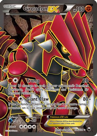 Groudon EX (106 Full Art) 106 - Dark Explorers Holofoil - Ultra Rare