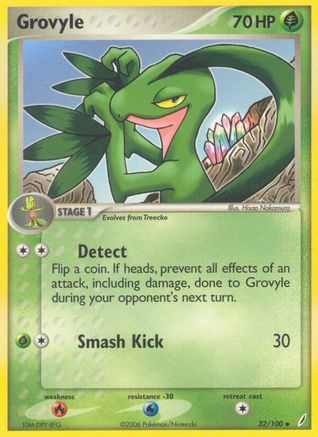 Grovyle - 032/100 - Crystal Guardians Normal