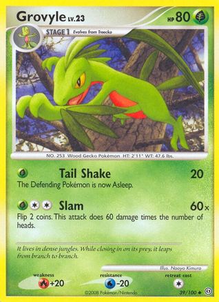 Grovyle (39/100) - Stormfront Reverse Holofoil - Uncommon
