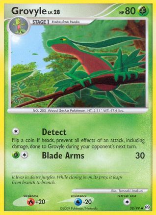 Grovyle 38/99 - Arceus Reverse Holofoil