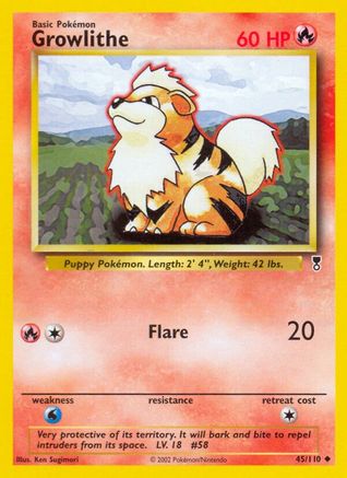 Growlithe 45/110 - Legendary Collection