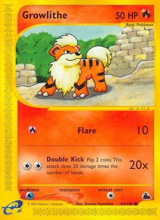 Growlithe 062 - Skyridge Normal - Common