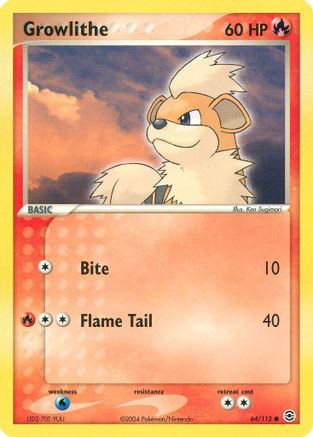 Growlithe 64/112 - FireRed & LeafGreen