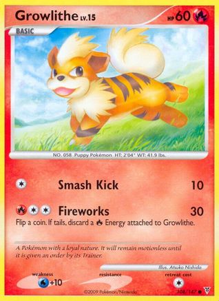 Growlithe (108/147) - Supreme Victors Reverse Holofoil - Common
