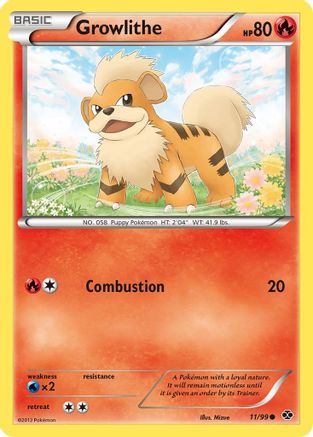 Growlithe (11) 011 - Next Destinies Normal - Common