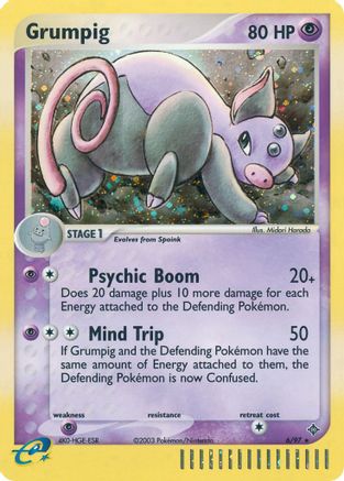 Grumpig 006 - Dragon Reverse Holofoil - Holo Rare