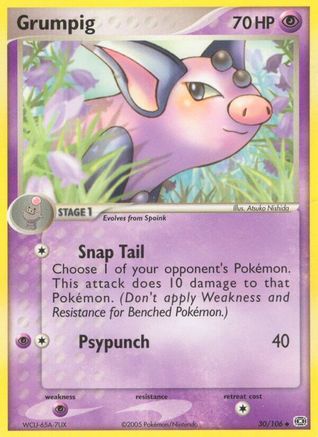 Grumpig 30/106 - Emerald Reverse Holofoil