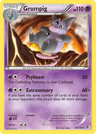 Grumpig - 060/149 - Boundaries Crossed Reverse Holofoil