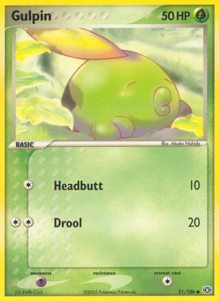Gulpin (51/106) - Emerald Reverse Holofoil - Common