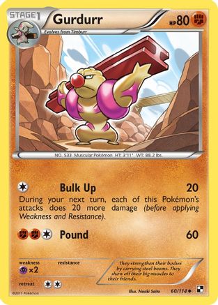 Gurdurr 060 - Black and White Reverse Holofoil - Uncommon