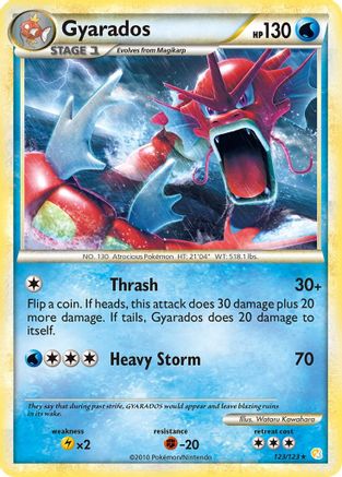Gyarados (Red) 123 - HeartGold SoulSilver Reverse Holofoil - Holo Rare