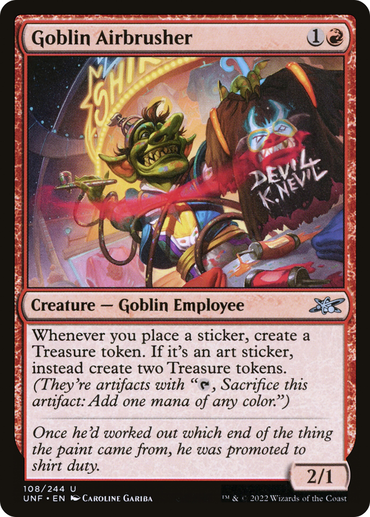 Goblin Airbrusher  (UNF-108) - Unfinity Foil