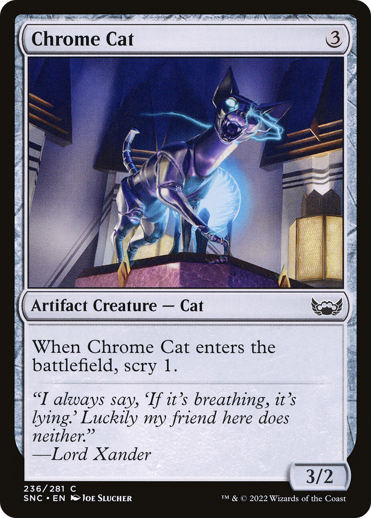 Chrome Cat (SNC-236) - Streets of New Capenna Foil