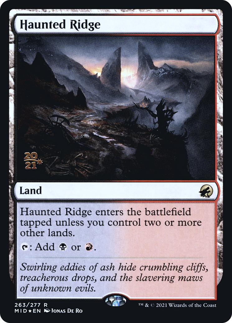 Haunted Ridge (PRE-263S) - Innistrad: Midnight Hunt Promos (Prerelease) Foil