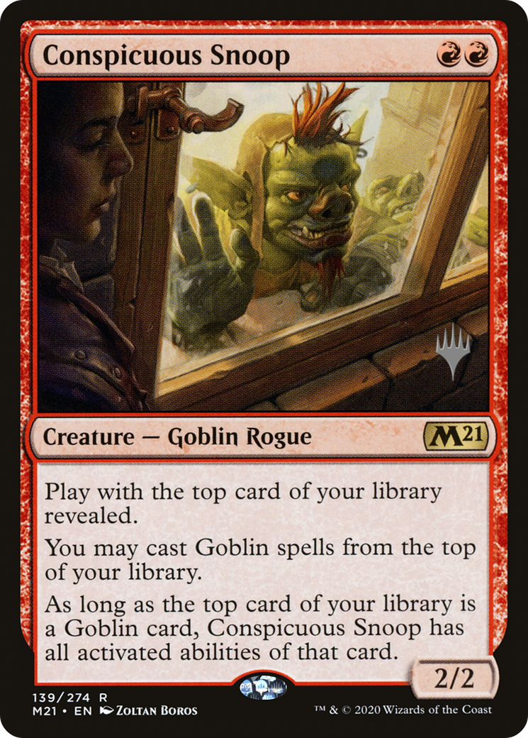 Conspicuous Snoop (PPM21-139P) - Core Set 2021 Promos (Promo Pack) Foil