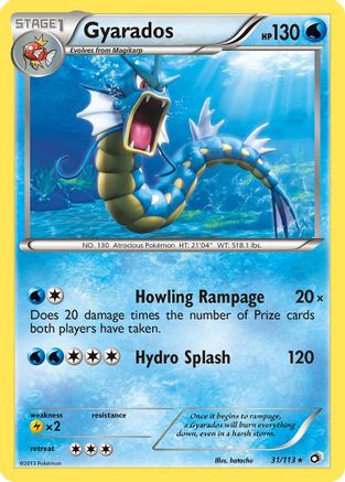 Gyarados 031/113 - Legendary Treasures Normal - Rare