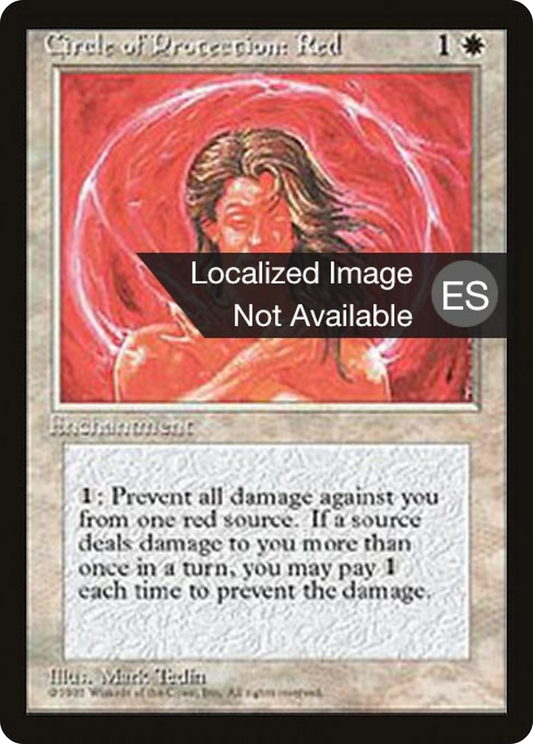 Circle of Protection: Red (4BB-017) - Fourth Edition Foreign Black Border