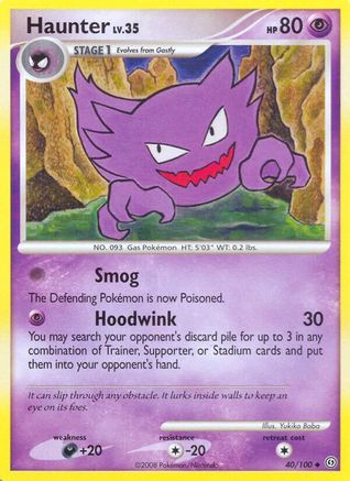 Haunter (40/100) - Stormfront Reverse Holofoil - Uncommon