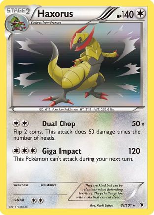 Haxorus - 088/101 - Noble Victories Reverse Holofoil