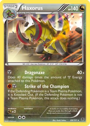 Haxorus (69/101) - Plasma Blast Holofoil - Holo Rare