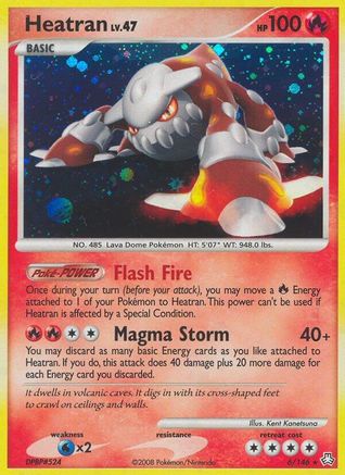 Heatran (6/146) - Legends Awakened Holofoil - Holo Rare