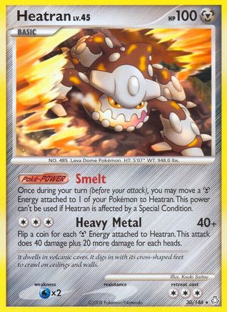 Heatran (30/146) - Legends Awakened Reverse Holofoil - Rare