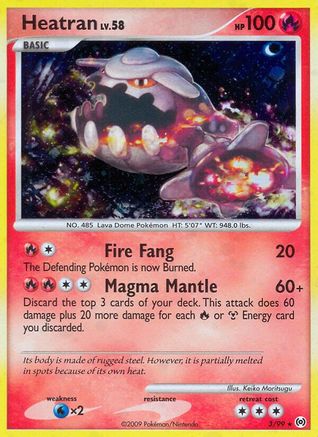 Heatran 3/99 - Arceus Reverse Holofoil