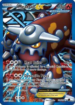 Heatran EX (Team Plasma) (Full Art) (109/116) - Plasma Freeze Holofoil - Ultra Rare