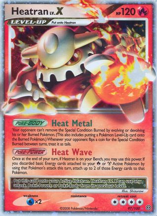 Heatran LV.X (97/100) - Stormfront Holofoil - Ultra Rare