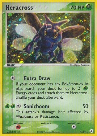 Heracross 007 - Hidden Legends Holofoil - Holo Rare