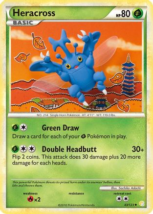Heracross 043 - HeartGold SoulSilver Normal - Uncommon