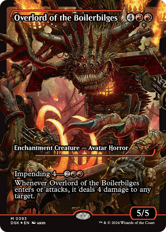 Overlord of the Boilerbilges (DSK-393) - Duskmourn: House of Horror: (Showcase) Foil