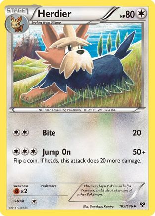 Herdier 109/146 - XY Base Set Normal - Uncommon