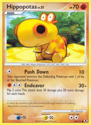 Hippopotas - 064/111 - Rising Rivals Reverse Holofoil