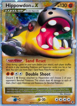 Hippowdon Lv.X - 107/111 - Rising Rivals Holofoil
