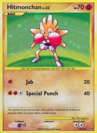 Hitmonchan 129 - Platinum Holofoil - Secret Rare
