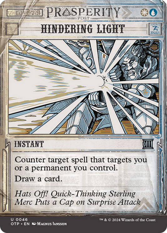 Hindering Light (OTP-046) - Breaking News: (Showcase) (Borderless) Foil