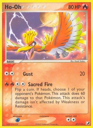 Ho-Oh 27/115 - Unseen Forces Reverse Holofoil