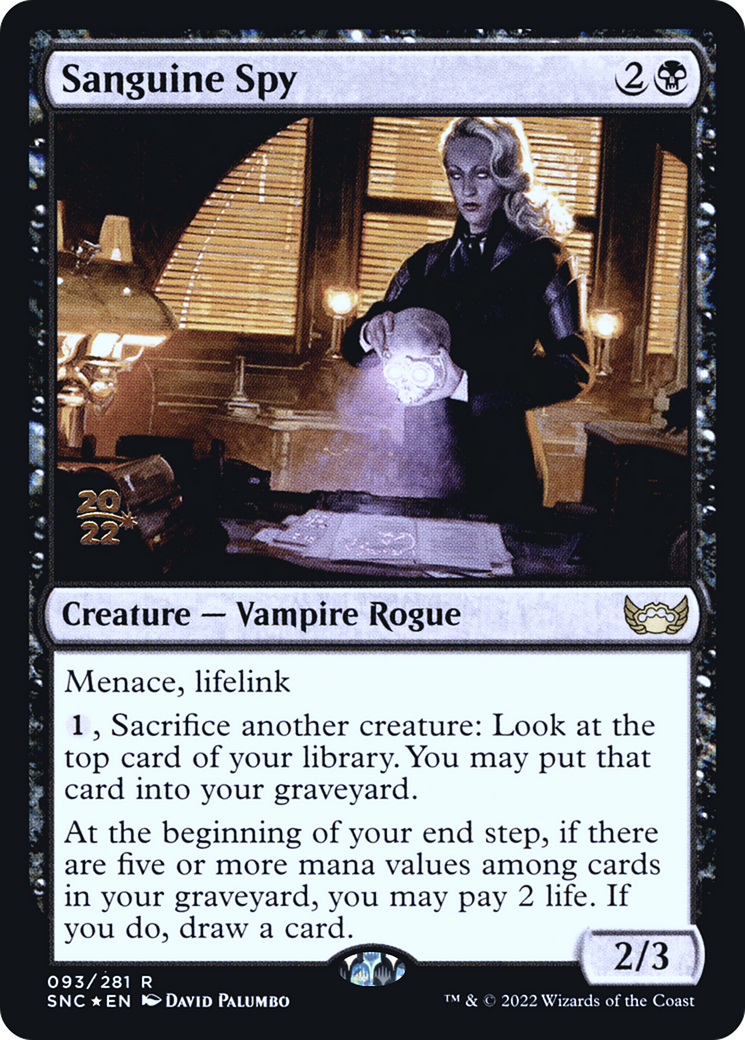 Sanguine Spy (PSNC-93S) - Streets of New Capenna Promos Foil