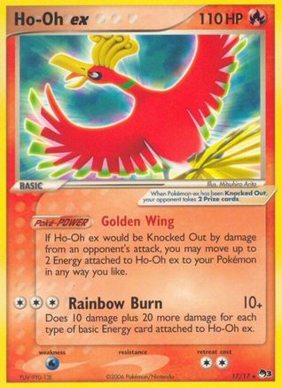 Ho-Oh ex (Non-Holo) - 017/17 - POP Series 3 Normal