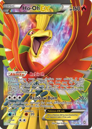 Ho-Oh-EX 119/124 - Dragons Exalted Holofoil