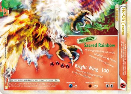 Ho-Oh Legend (Bottom) 112 - HeartGold SoulSilver Holofoil - Ultra Rare