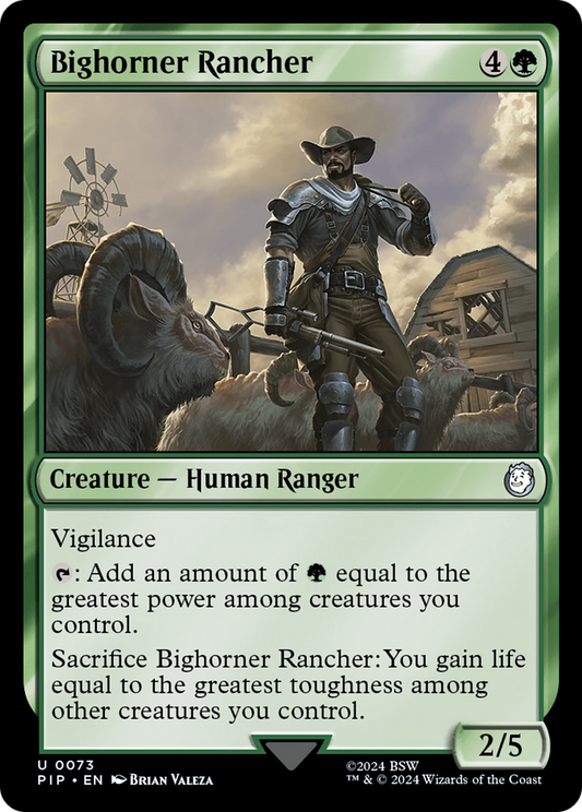 Bighorner Rancher (PIP-073) - Fallout Foil