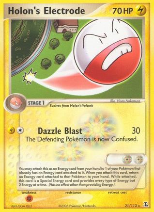 Holon's Electrode 21/113 - Delta Species Reverse Holofoil