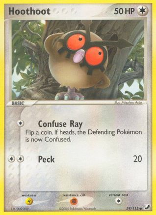 Hoothoot - 059/115 - Unseen Forces Reverse Holofoil