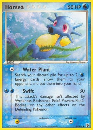 Horsea - 058/109 - Team Rocket Returns Reverse Holofoil