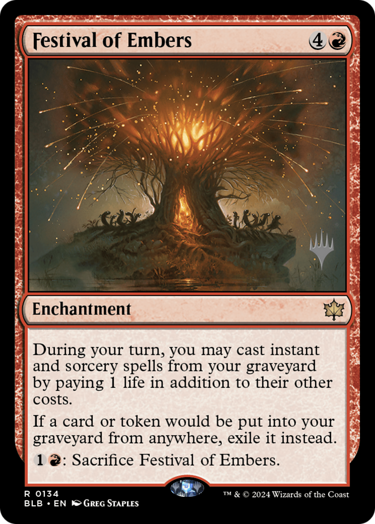 Festival of Embers (PPBLB-134) - Bloomburrow Promos Foil (Promo Pack)