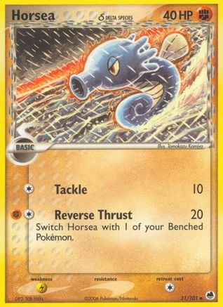 Horsea - 031/101 (Delta Species)  - Dragon Frontiers Normal